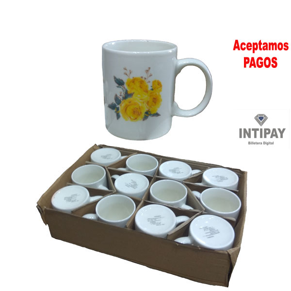 Taza porcelana docena